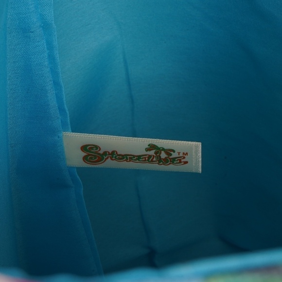 Shoreline‎ Blue with Seashell Pattern Summer Tote Bag with Rope Handle - Picture 10 of 14